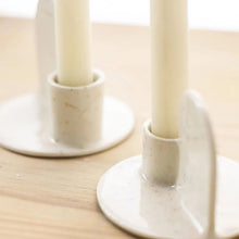 Load image into Gallery viewer, Candleholders - Set of 2 Calico Ceramics