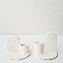 Load image into Gallery viewer, Candleholders - Set of 2 Calico Ceramics