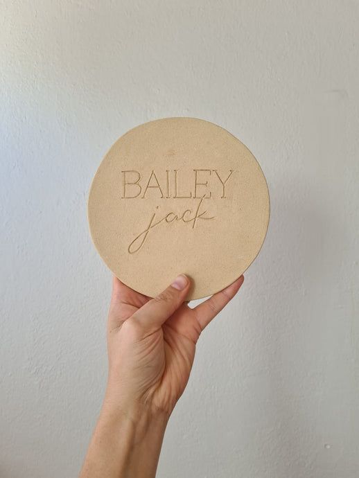 Bailey Plaque Calico Ceramics
