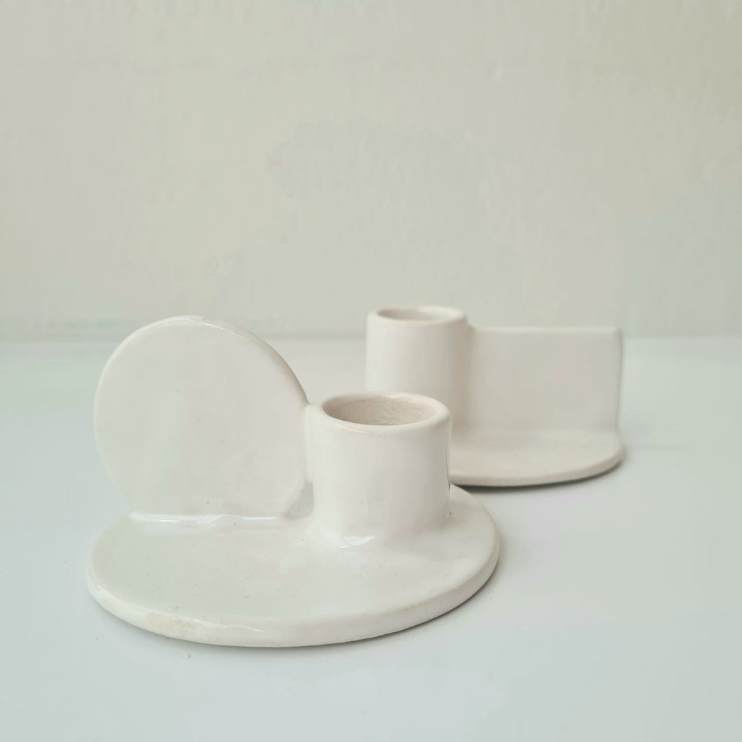 Candleholders - Set of 2 Calico Ceramics